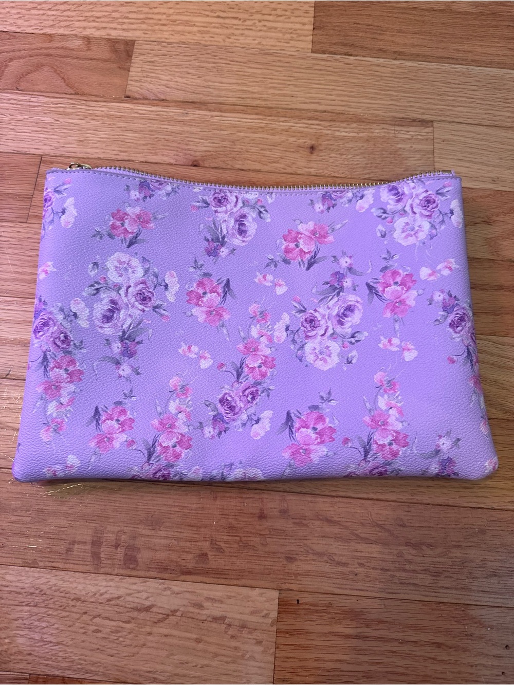 Loveshackfancy Stoney clover hibiscus flat pouch